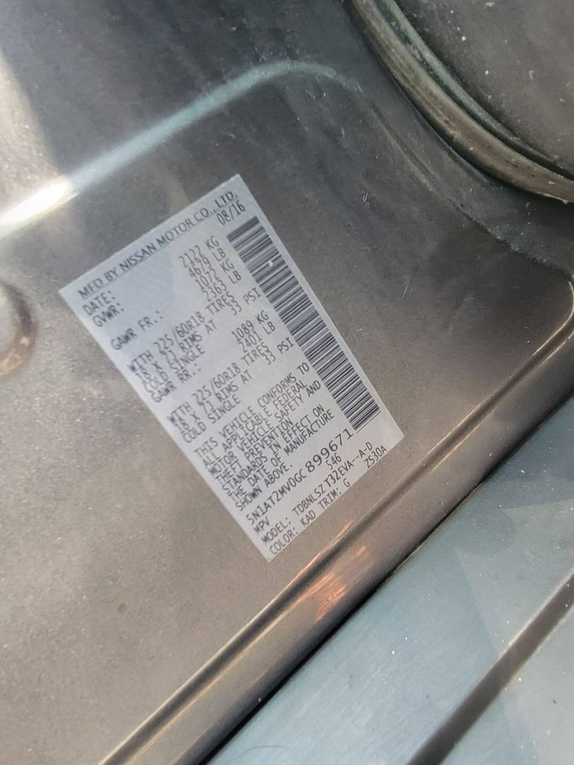 NISSAN ROGUE 2016 - Marhaba Auction Used Cars - Image 9