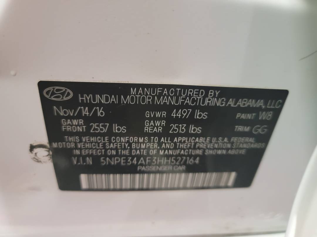 2017 HYUNDAI SONATA — 112862 Miles — Lot HH527164 - Marhaba Auctions Used Cars - Image 11