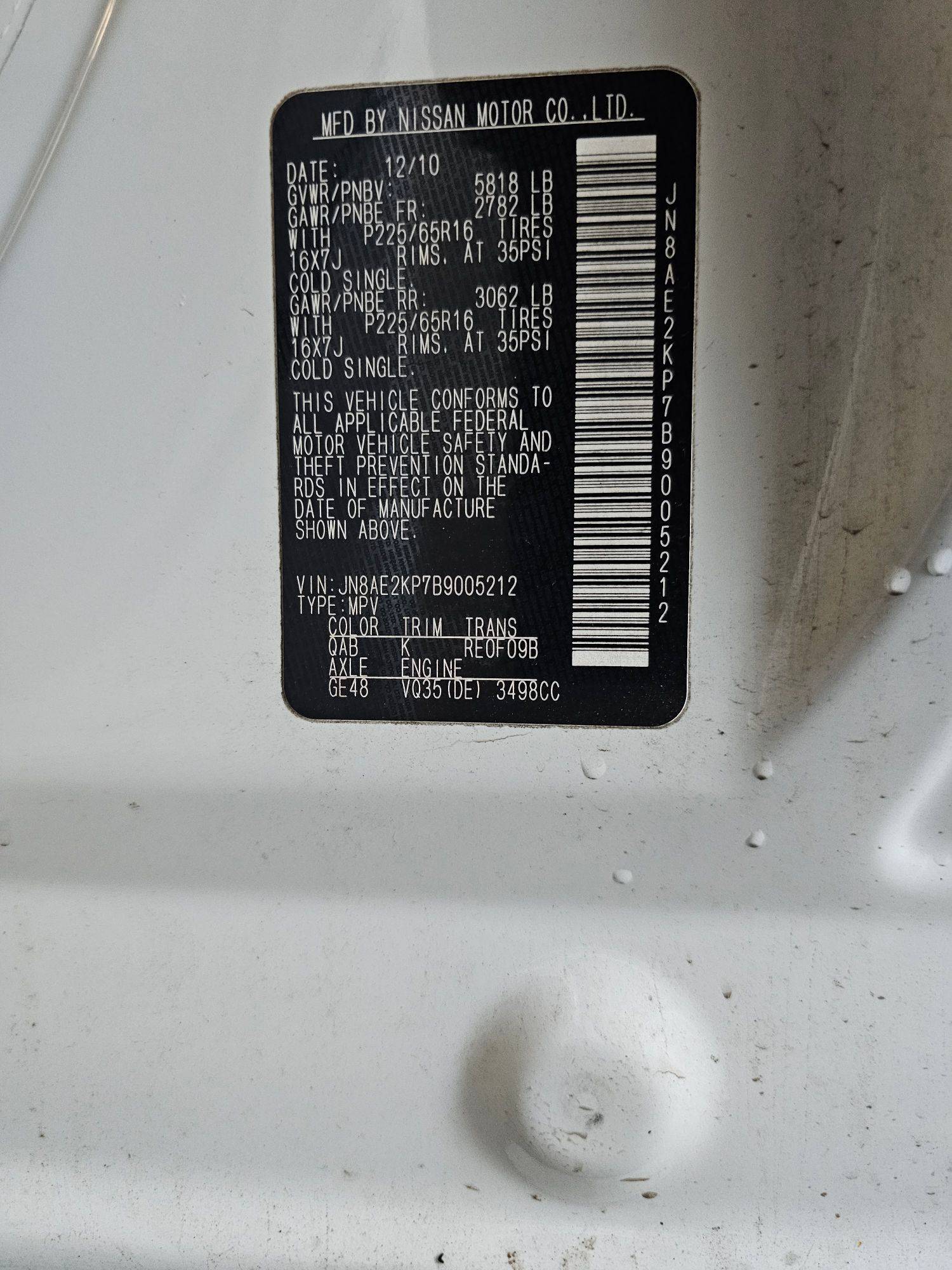 NISSAN QUEST 2011 - Marhaba Auction Used Cars - Image 8