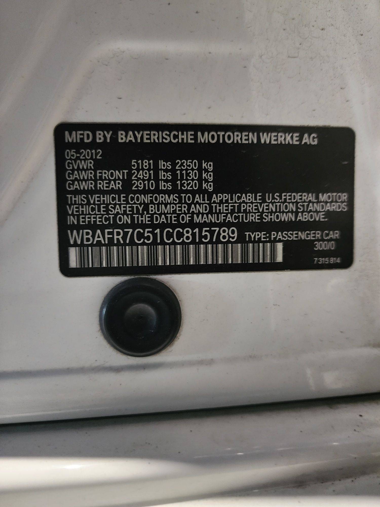 BMW 5 SERIES 535I 2012 - Marhaba Auction Used Cars - Image 11