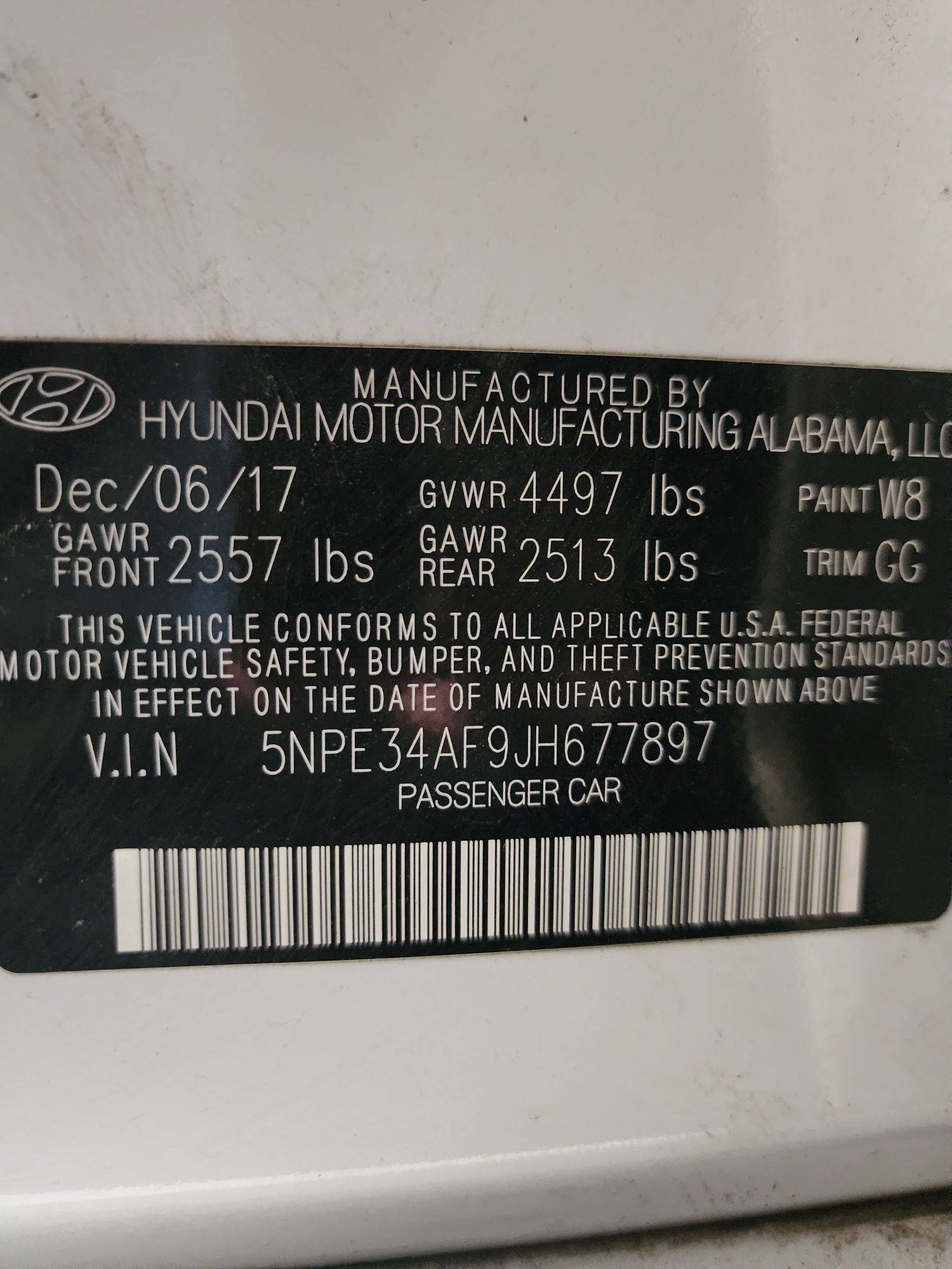 HYUNDAI SONATA 2018 - Marhaba Auction Used Cars - Image 11