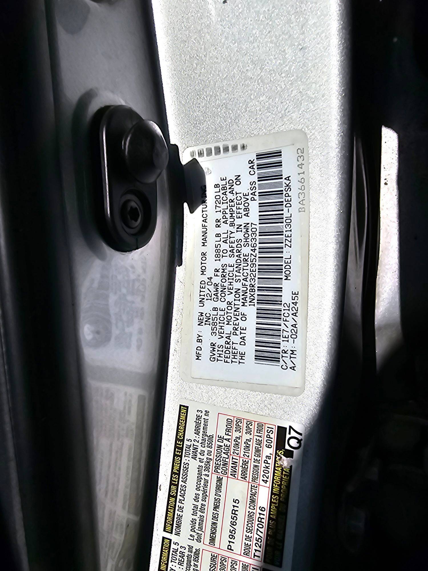 TOYOTA COROLLA 2005 - Marhaba Auction Used Cars - Image 8