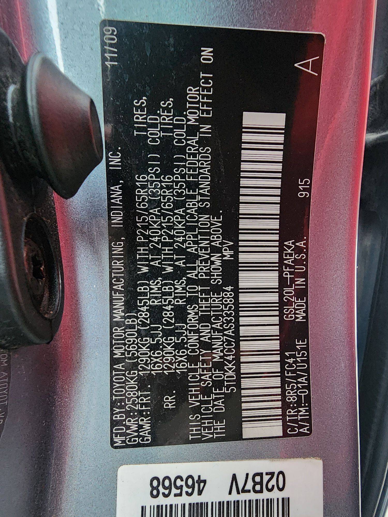 TOYOTA SIENNA 2010 - Marhaba Auction Used Cars - Image 12