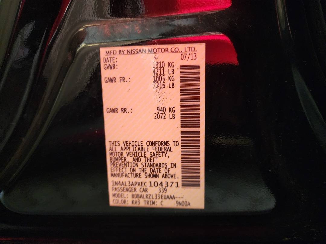2014 NISSAN ALTIMA — 149461 Miles — Lot 38442028 — Souq - Marhaba Auctions Used Cars - Image 12