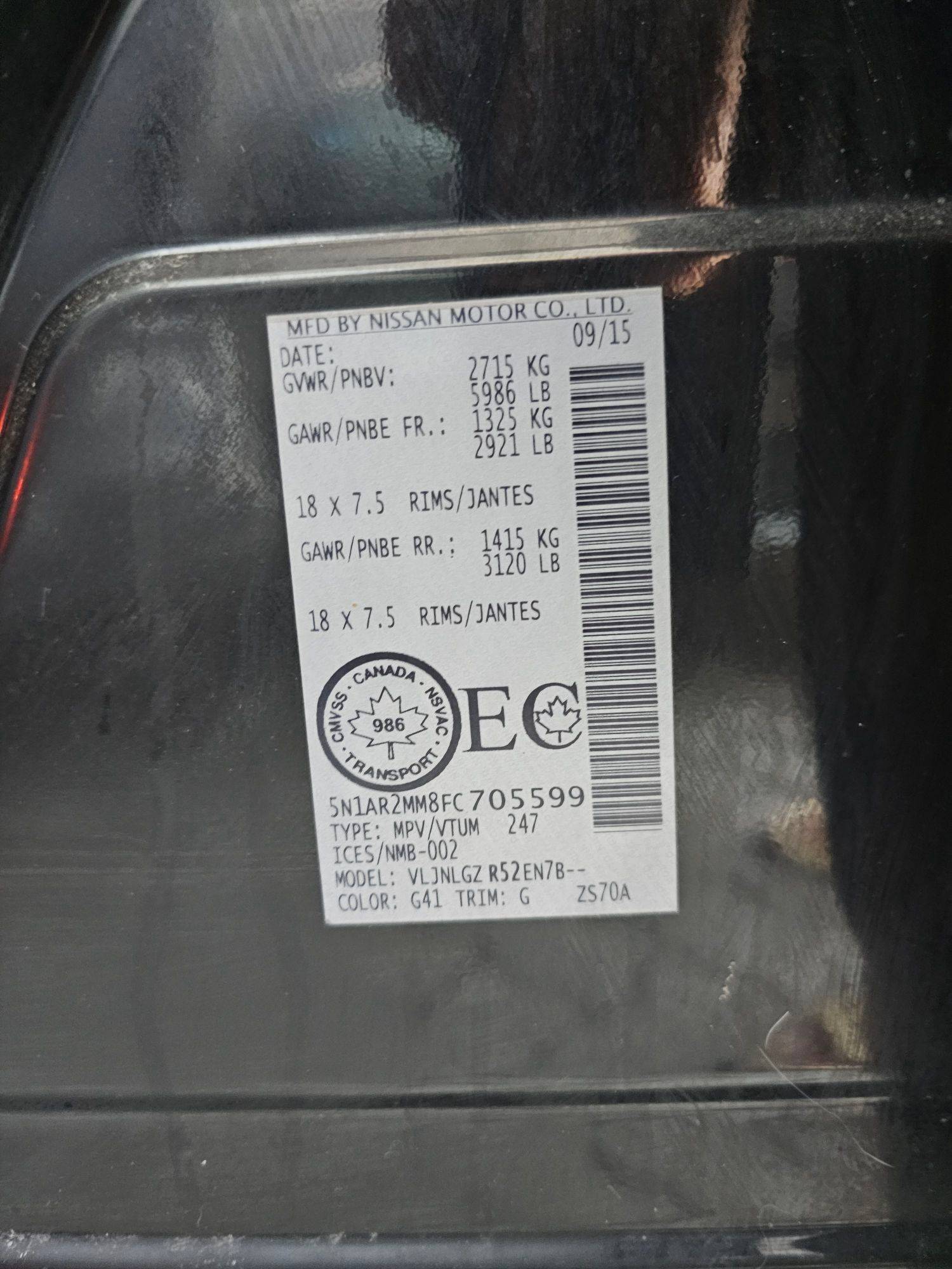 2015 NISSAN PATHFINDER — 222841 KM — Lot 12308994 — Souq - Marhaba Auctions Used Cars - Image 10