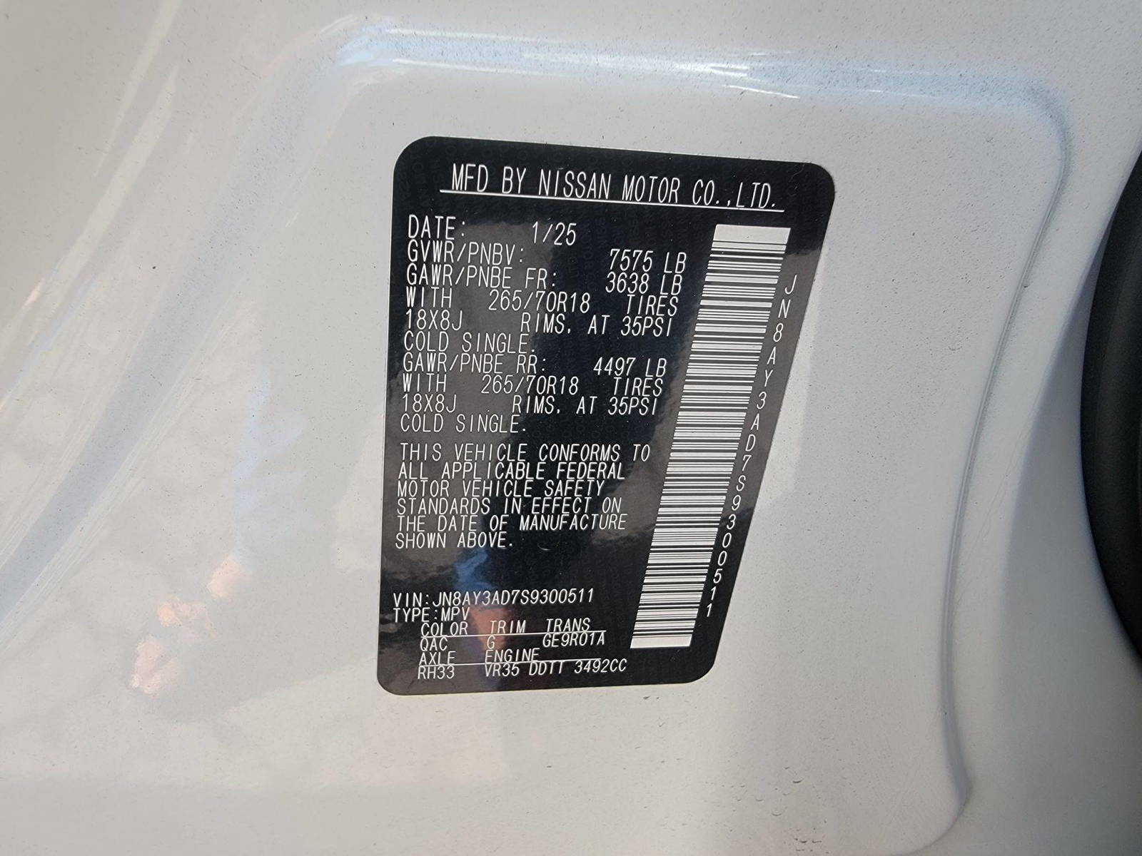 NISSAN ARMADA 2025 - Marhaba Auction Used Cars - Image 10