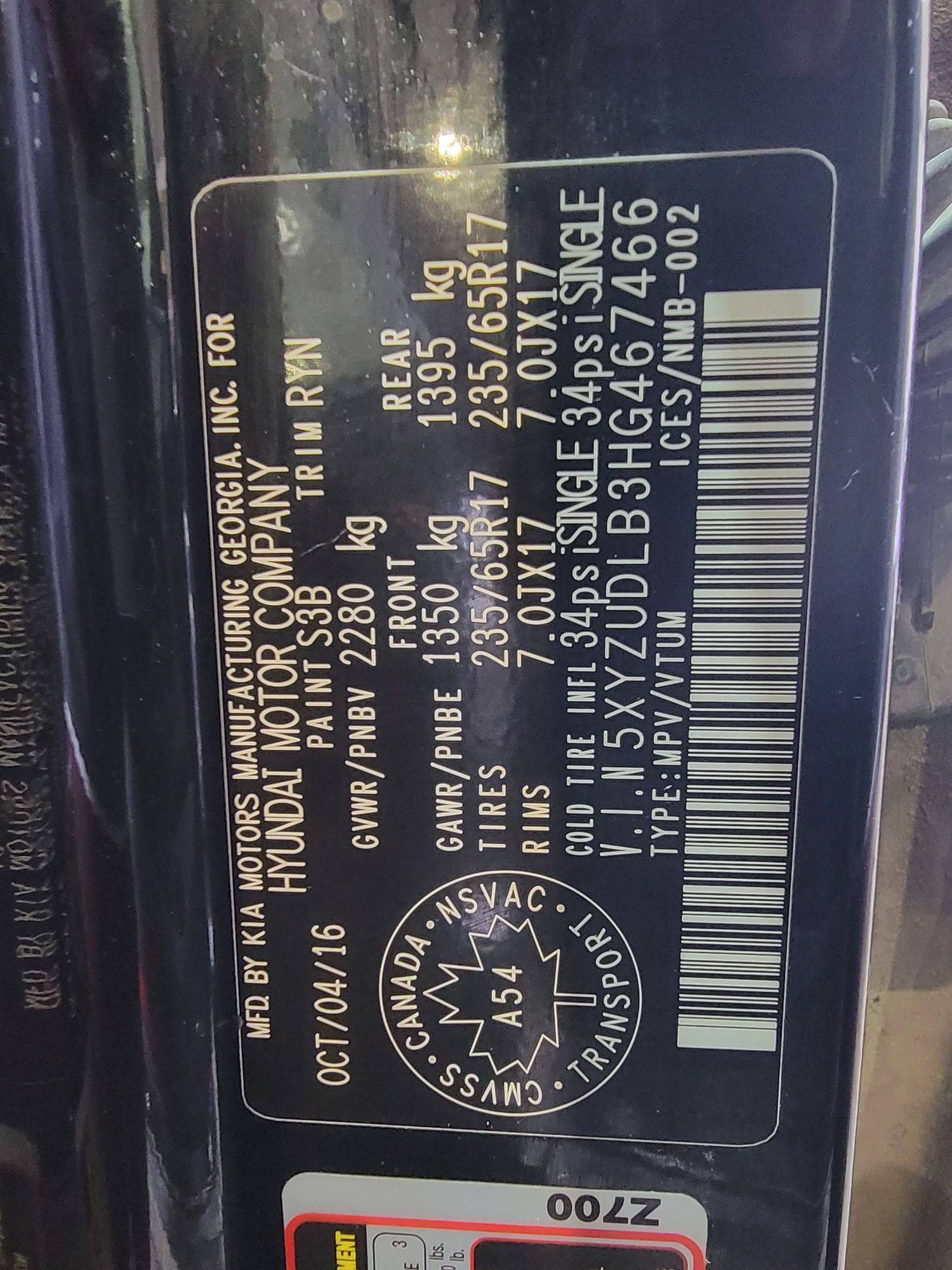 HYUNDAI SANTA FE SPORT 2017 - Marhaba Auction Used Cars - Image 9