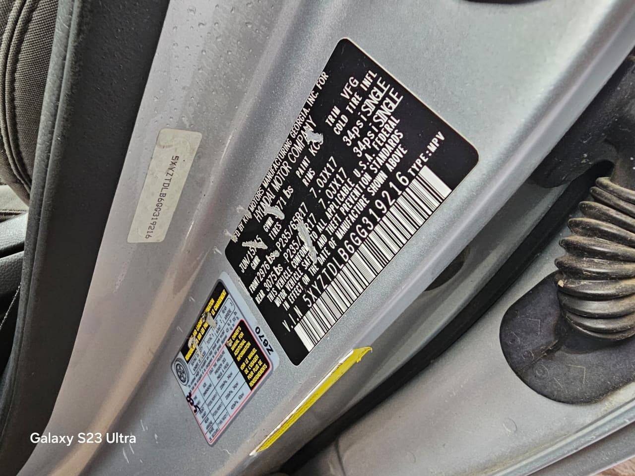 HYUNDAI SANTA FE SPORT 2016 - Marhaba Auction Used Cars - Image 8