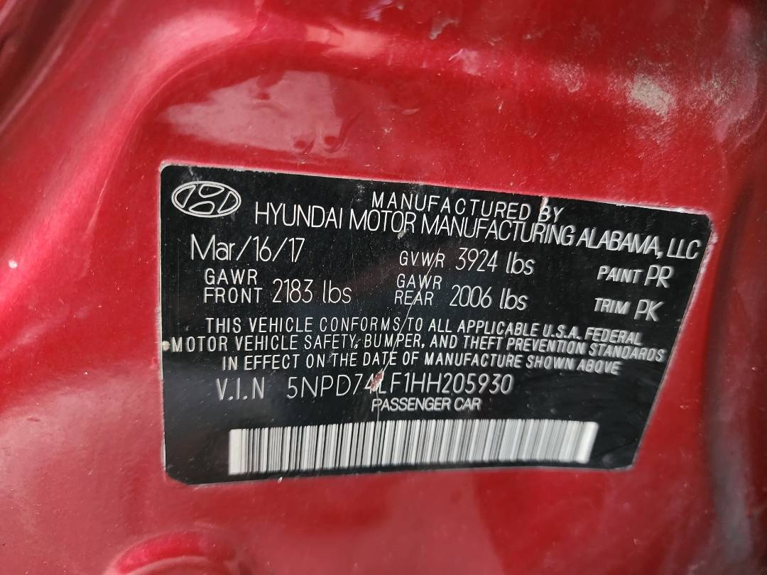 2017 HYUNDAI ELANTRA — 132182 Miles — Lot 78707183 — Main - Marhaba Auctions Used Cars - Image 5