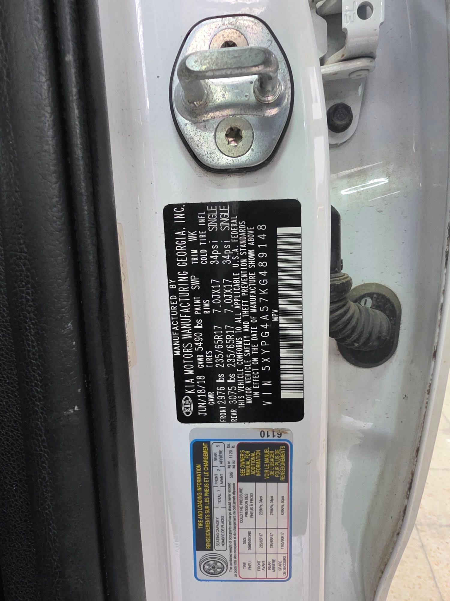 KIA SORENTO 2019 - Marhaba Auction Used Cars - Image 10