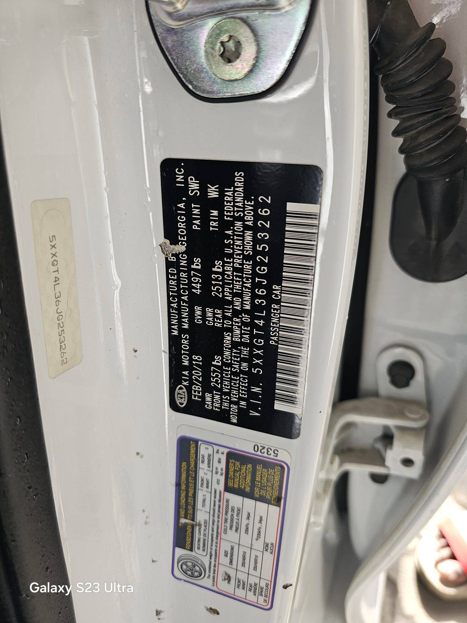 2018 KIA OPTIMA — 162759 Miles — Lot G253262 — Main - Marhaba Auctions Used Cars - Image 9