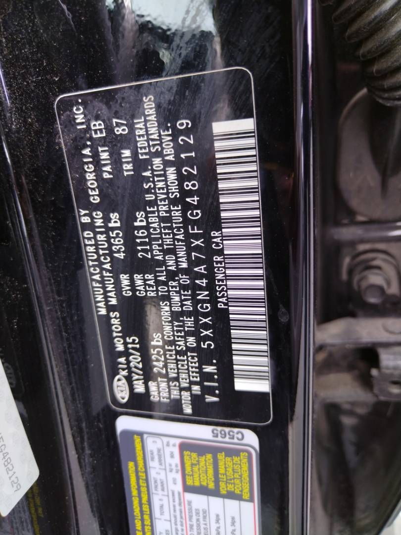 2015 KIA OPTIMA — 189211 Miles — Lot 38214771 - Marhaba Auctions Used Cars - Image 8