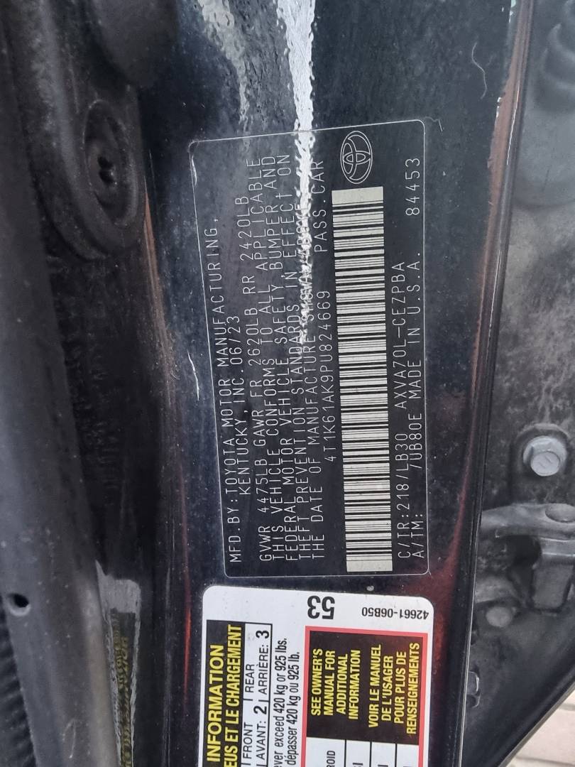 TOYOTA CAMRY 2023 - Marhaba Auction Used Cars - Image 6