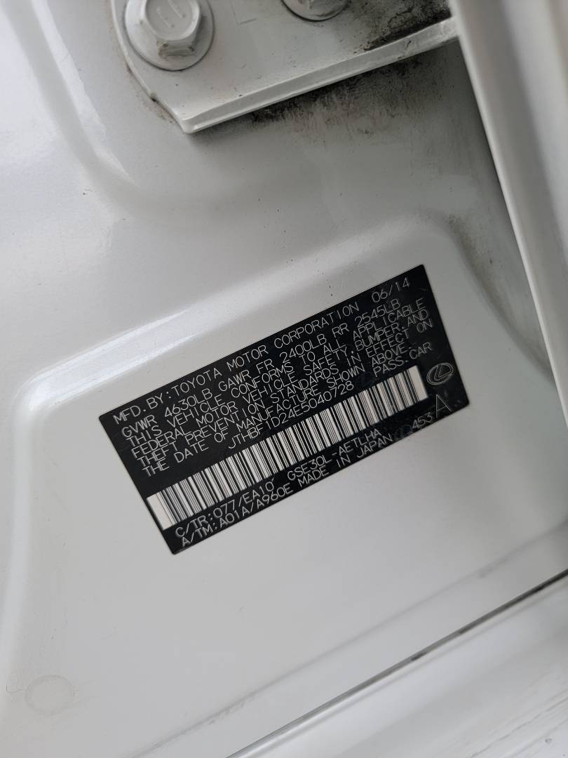 LEXUS IS 250 2014 - Marhaba Auction Used Cars - Image 10