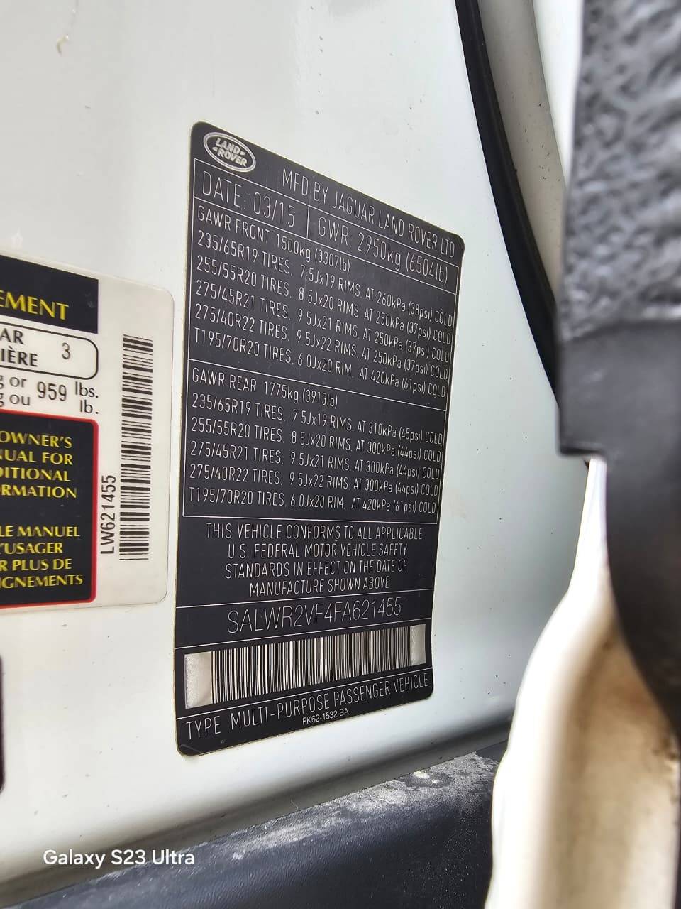 LAND ROVER RANGE ROVER SPORT 2015 - Marhaba Auction Used Cars - Image 11