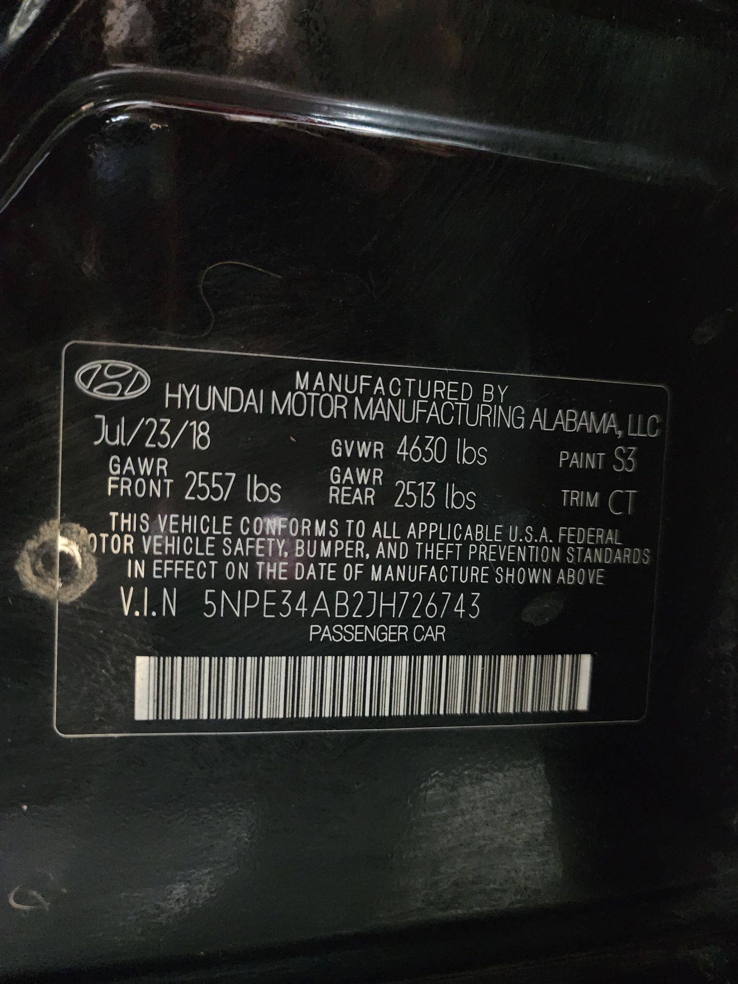 2018 HYUNDAI SONATA — 133242 Miles — Lot 41550184 — Main - Marhaba Auctions Used Cars - Image 9