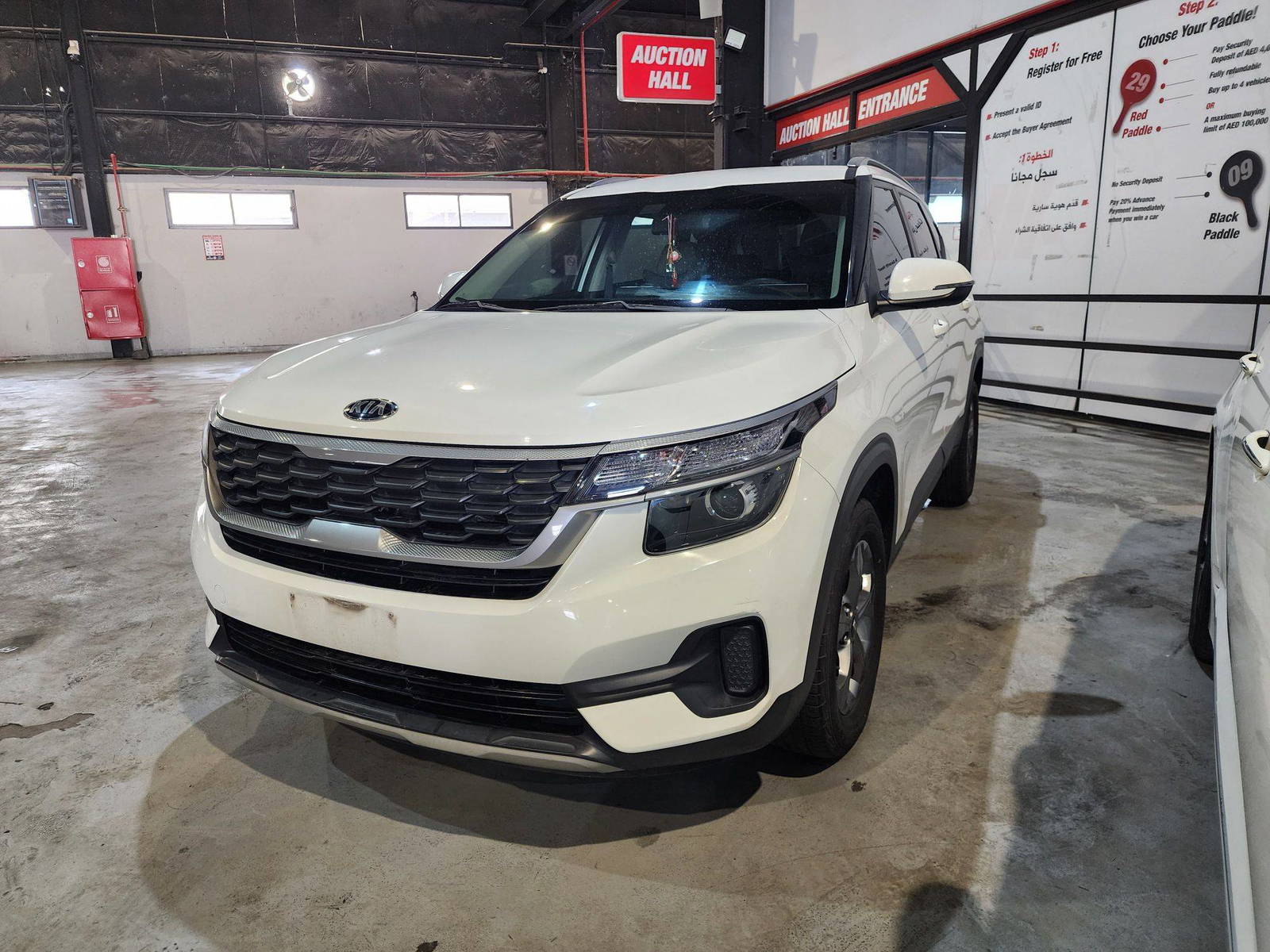 2020 KIA SELTOS — 133506 KM — Lot 113200 — Al Quoz - Marhaba Auctions Used Cars - Image 3
