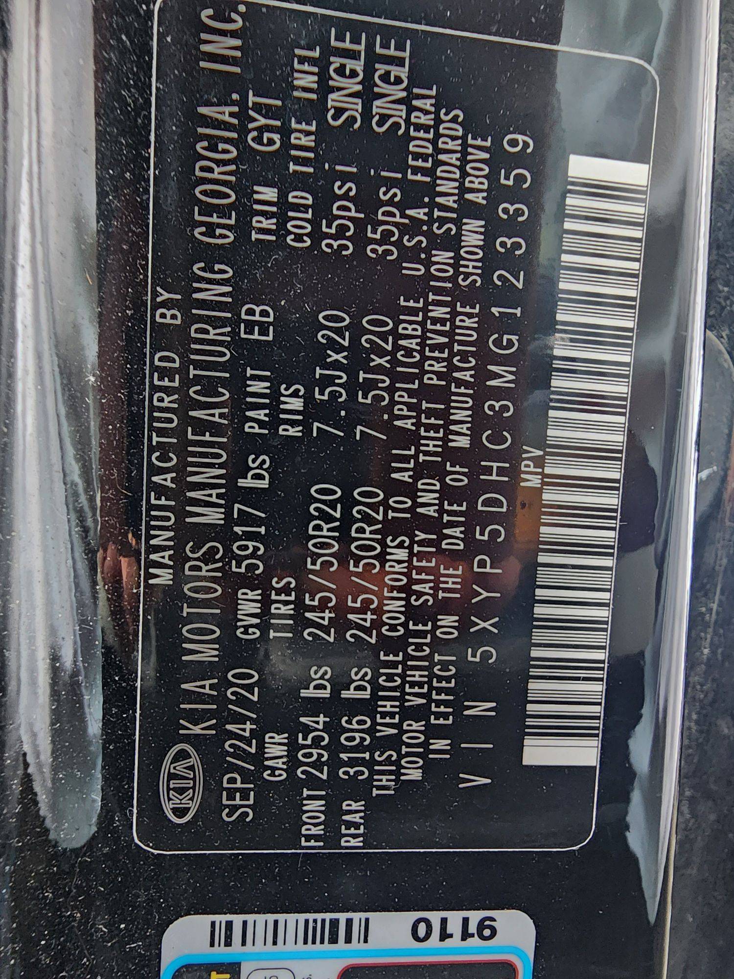 KIA TELLURIDE 2021 - Marhaba Auction Used Cars - Image 7