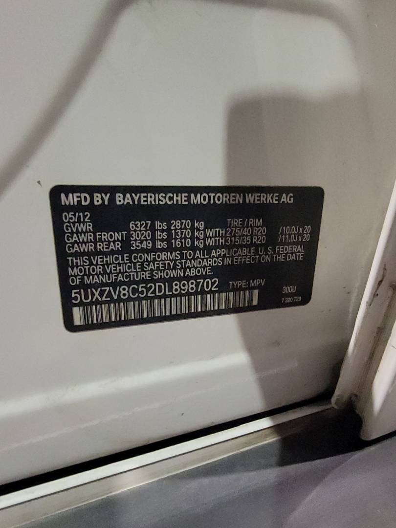 2013 BMW X5 XDRIVE50I — 91567 Miles — Lot 898702 — Main - Marhaba Auctions Used Cars - Image 10