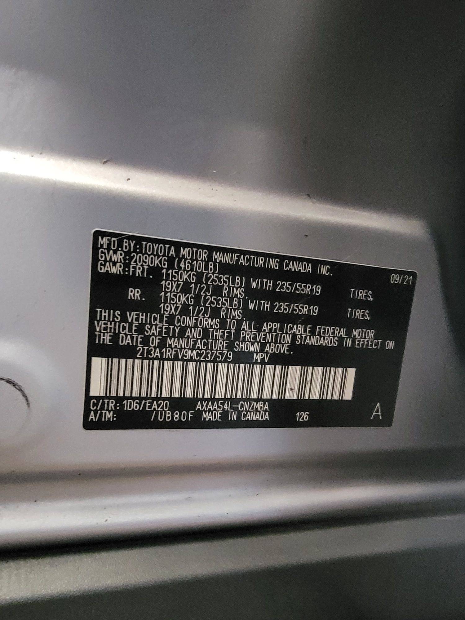 TOYOTA RAV4 2021 - Marhaba Auction Used Cars - Image 10