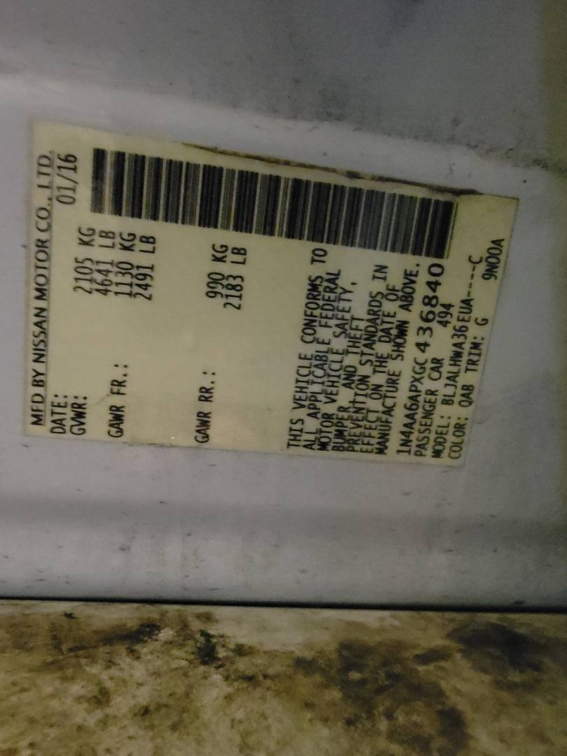 NISSAN MAXIMA 2016 - Marhaba Auction Used Cars - Image 9