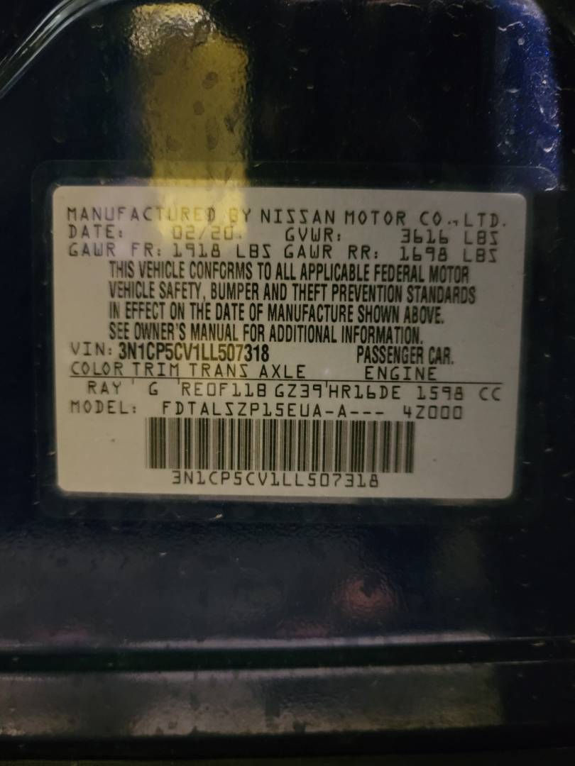 2020 NISSAN KICKS — 124991 Miles — Lot L507318 — Main - Marhaba Auctions Used Cars - Image 10