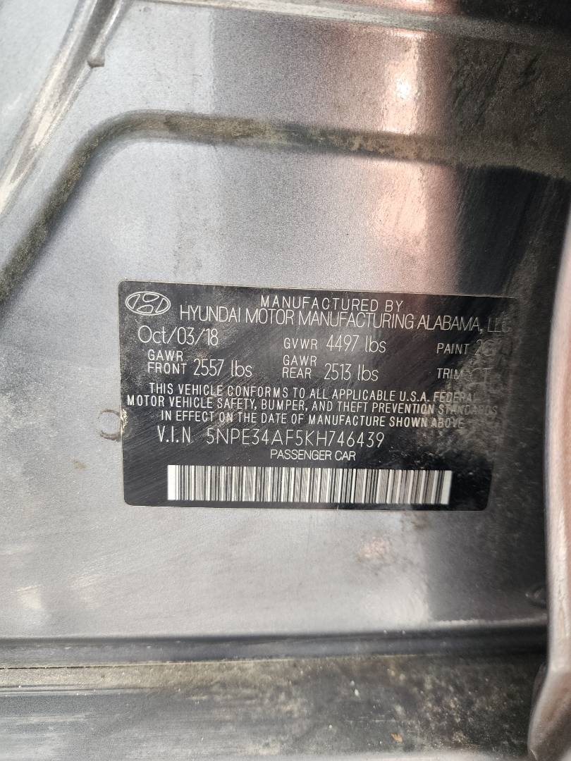 2019 HYUNDAI SONATA — 152589 Miles — Lot 42660784 — Souq - Marhaba Auctions Used Cars - Image 11