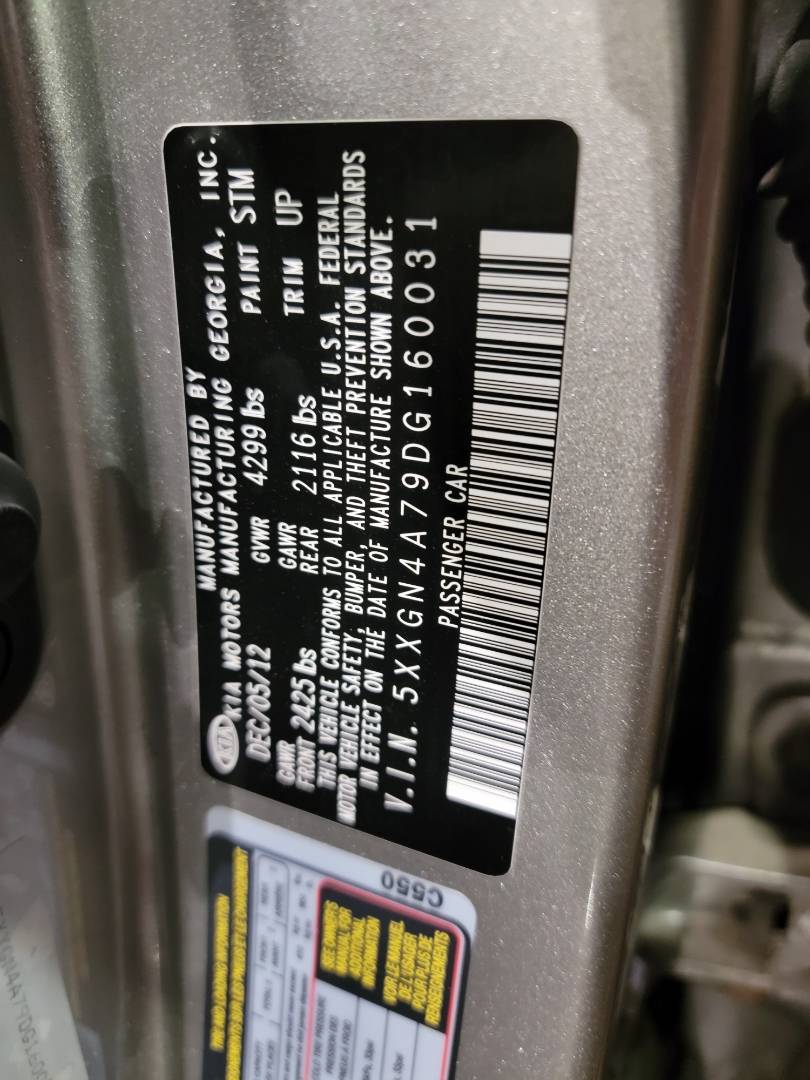 2013 KIA OPTIMA — 205053 Miles — Lot 38411204 - Marhaba Auctions Used Cars - Image 10