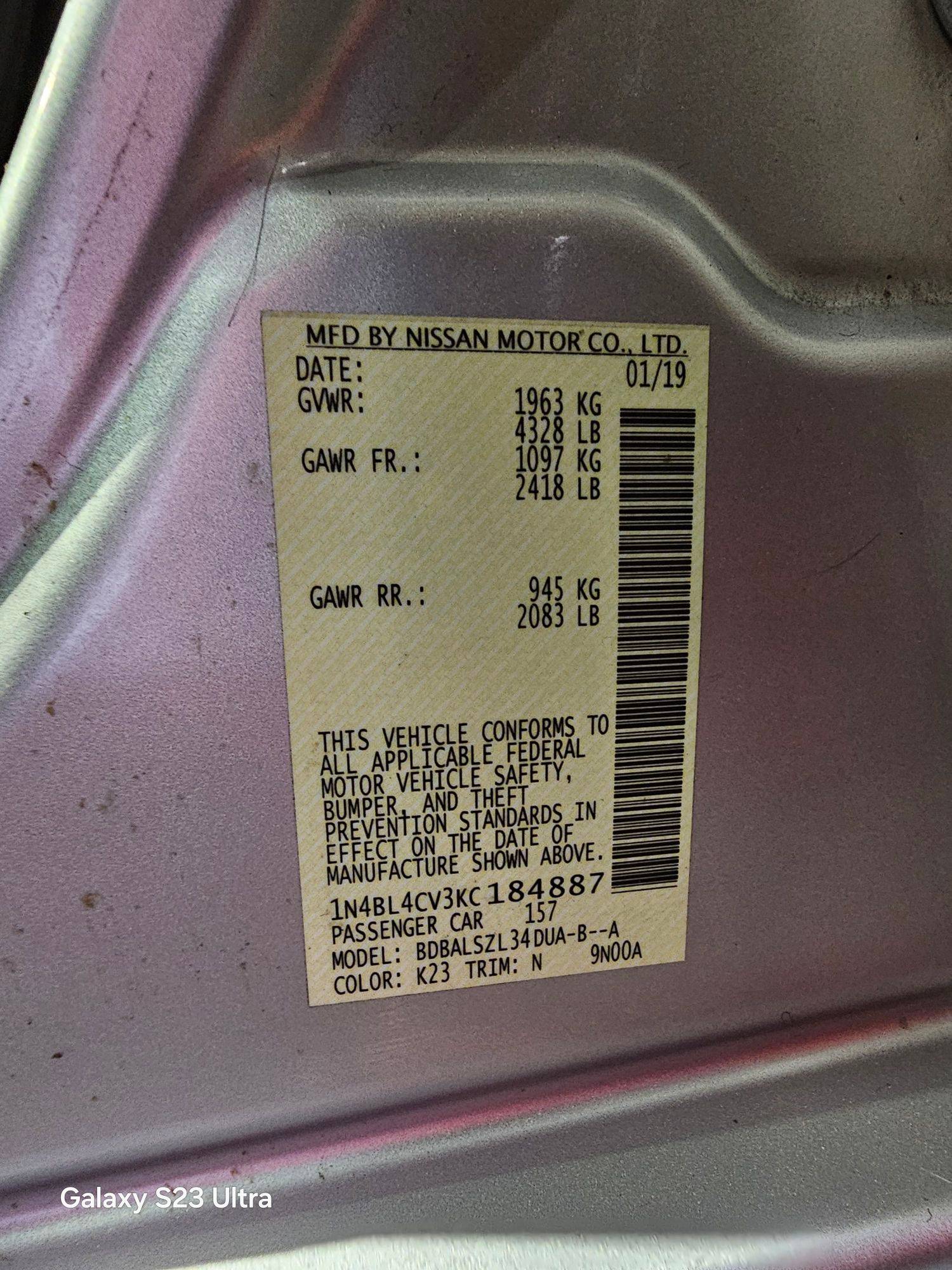 NISSAN ALTIMA 2019 - Marhaba Auction Used Cars - Image 9