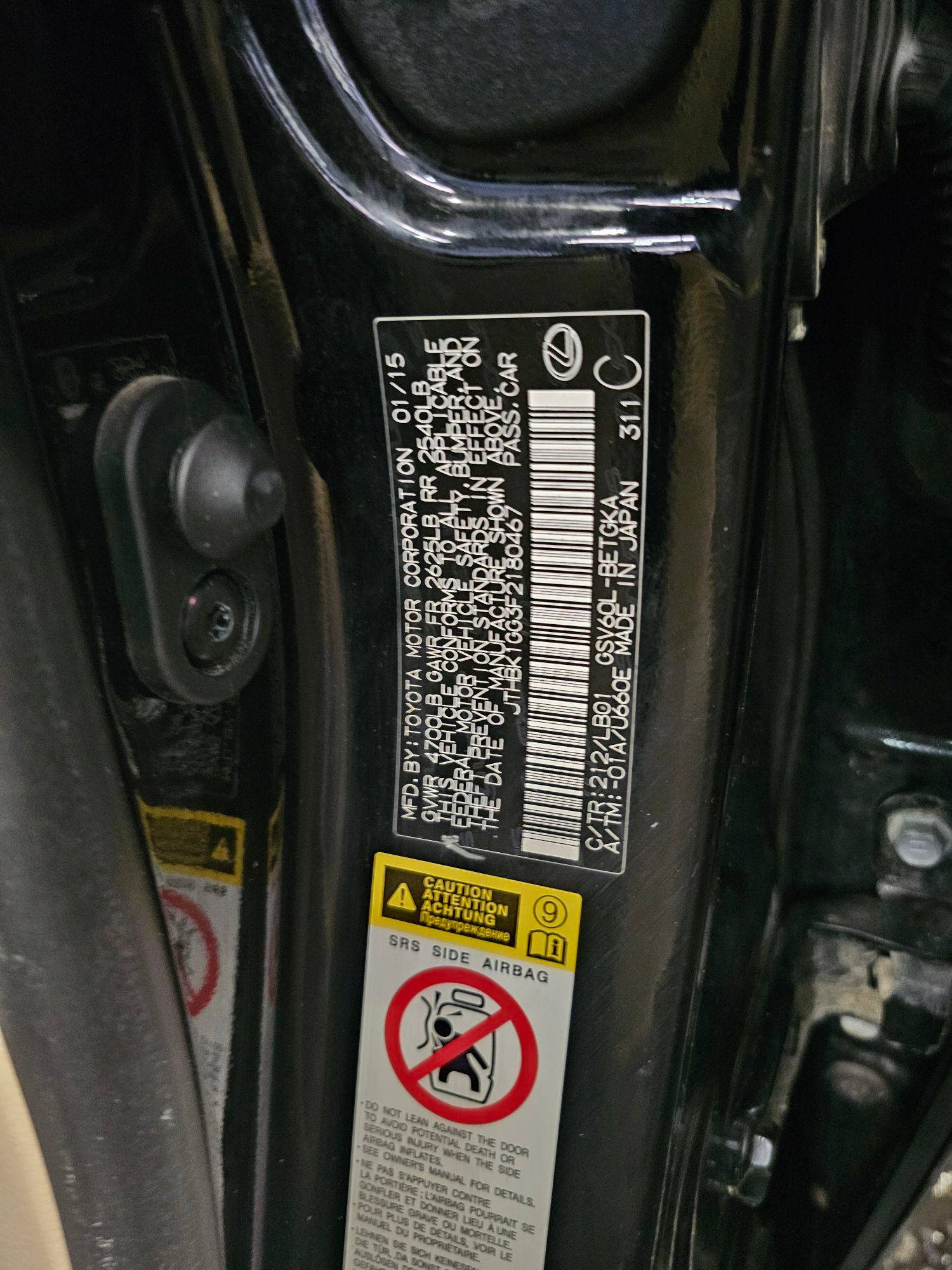 LEXUS ES 350 2015 - Marhaba Auction Used Cars - Image 11