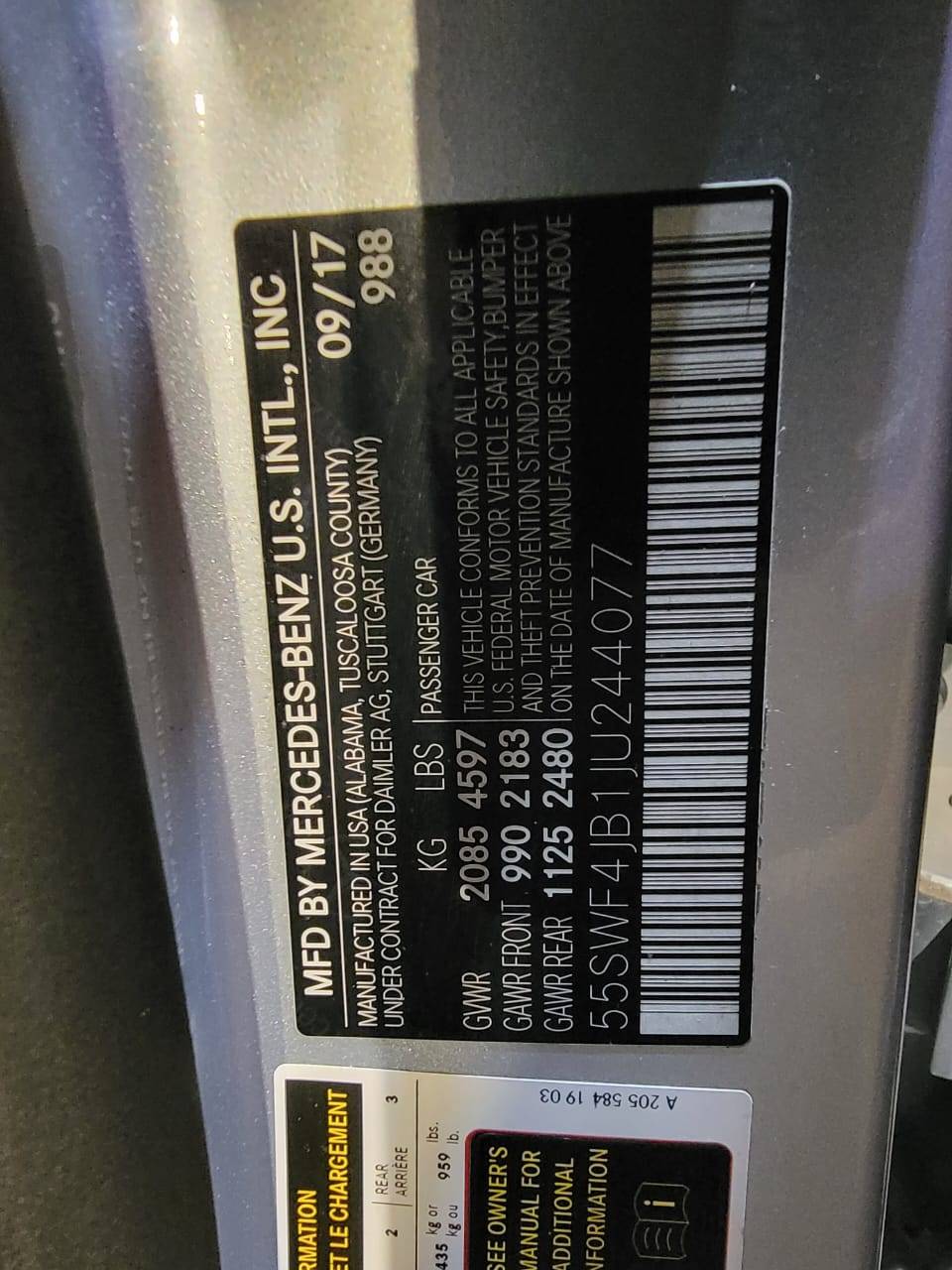 MERCEDES BENZ C300 2018 - Marhaba Auction Used Cars - Image 11