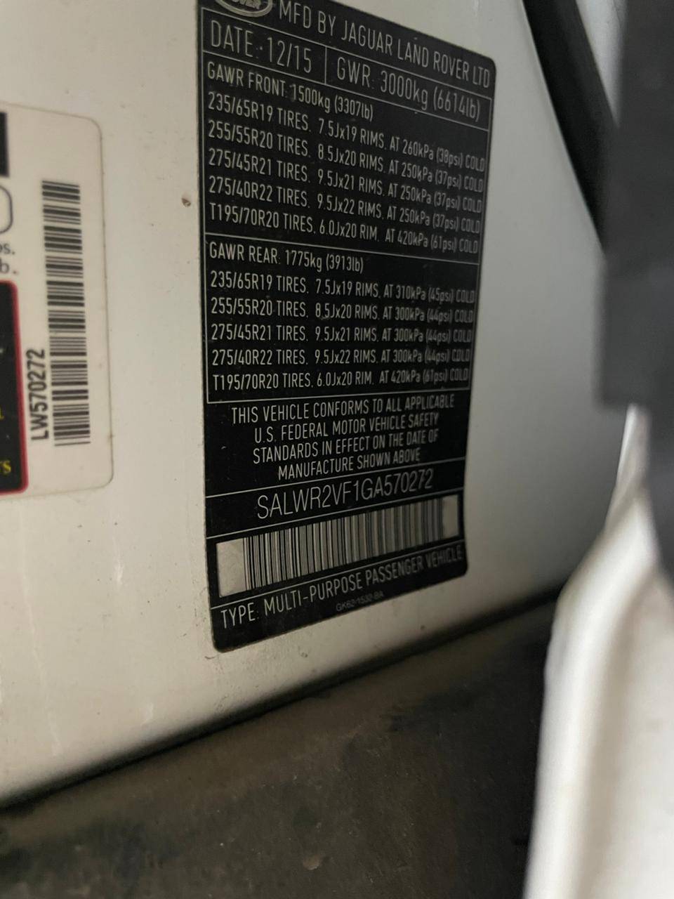 LAND ROVER RANGE ROVER SPORT HSE 2016 - Marhaba Auction Used Cars - Image 12