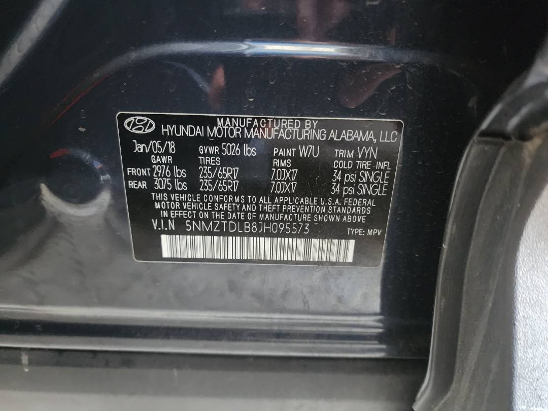 2018 HYUNDAI SANTA FE SPORT — 82413 Miles — Lot 82084473 - Marhaba Auctions Used Cars - Image 3