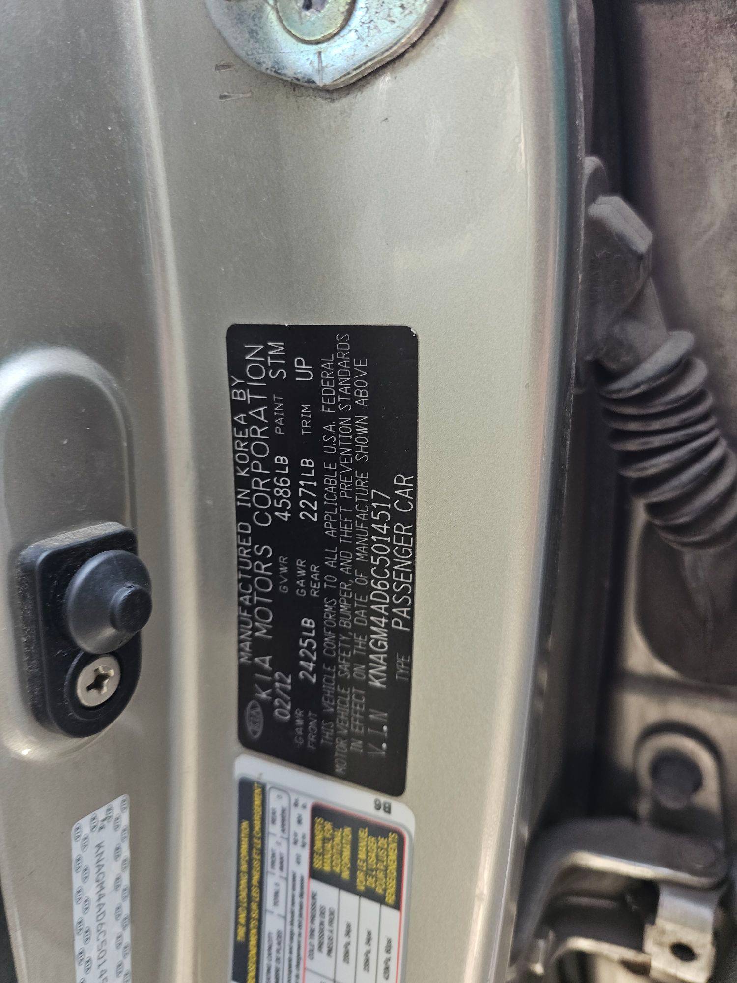 2012 KIA OPTIMA — 155397 Miles — Lot 6C5014517 — Souq - Marhaba Auctions Used Cars - Image 9