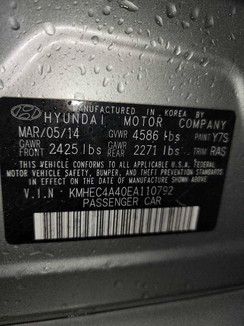 2014 HYUNDAI SONATA — 171248 Miles — Lot A110792 - Marhaba Auctions Used Cars - Image 3