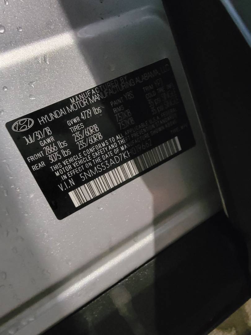 HYUNDAI SANTA FE 2019 - Marhaba Auction Used Cars - Image 10