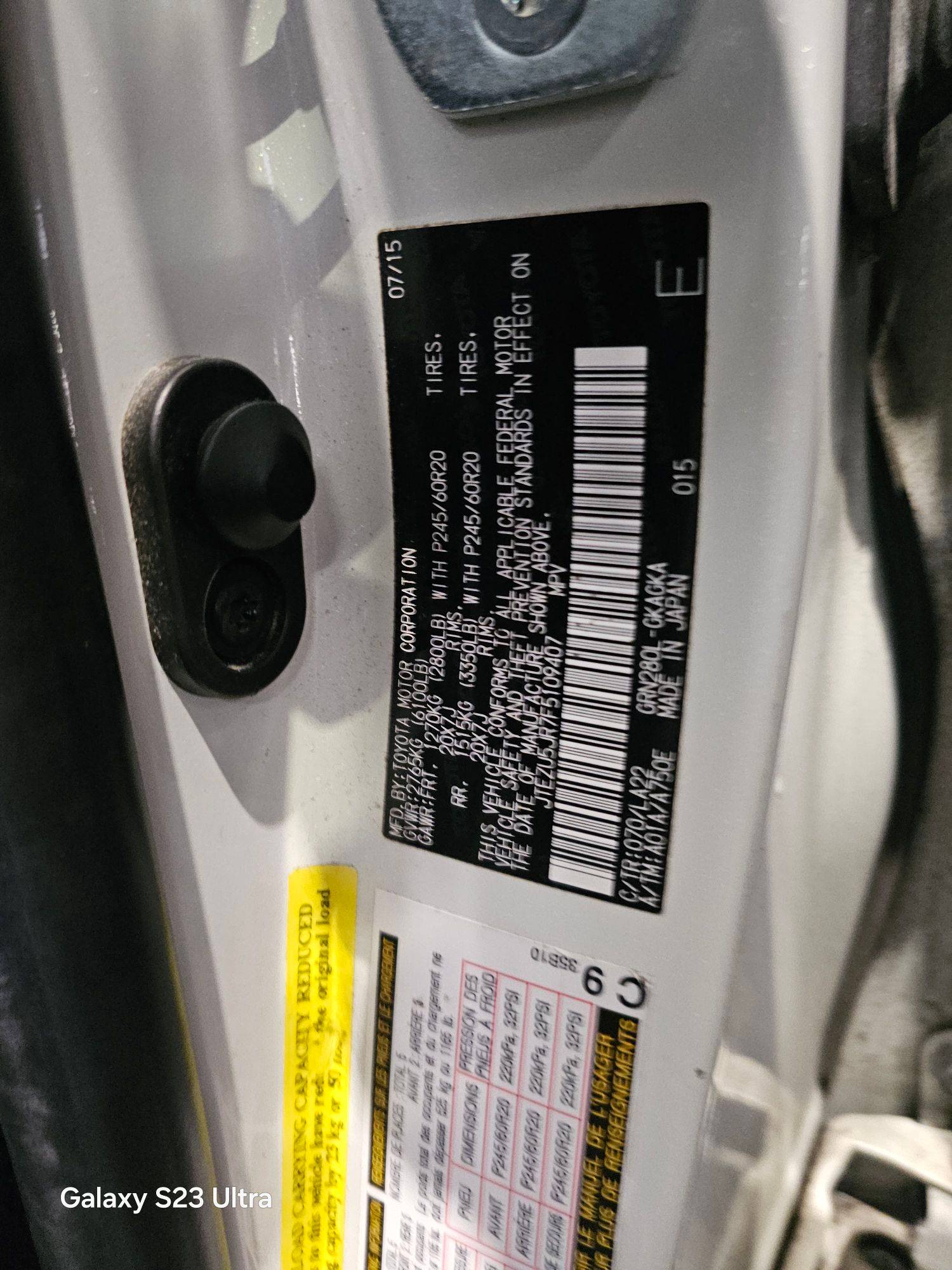 TOYOTA 4RUNNER SR5 2015 - Marhaba Auction Used Cars - Image 9