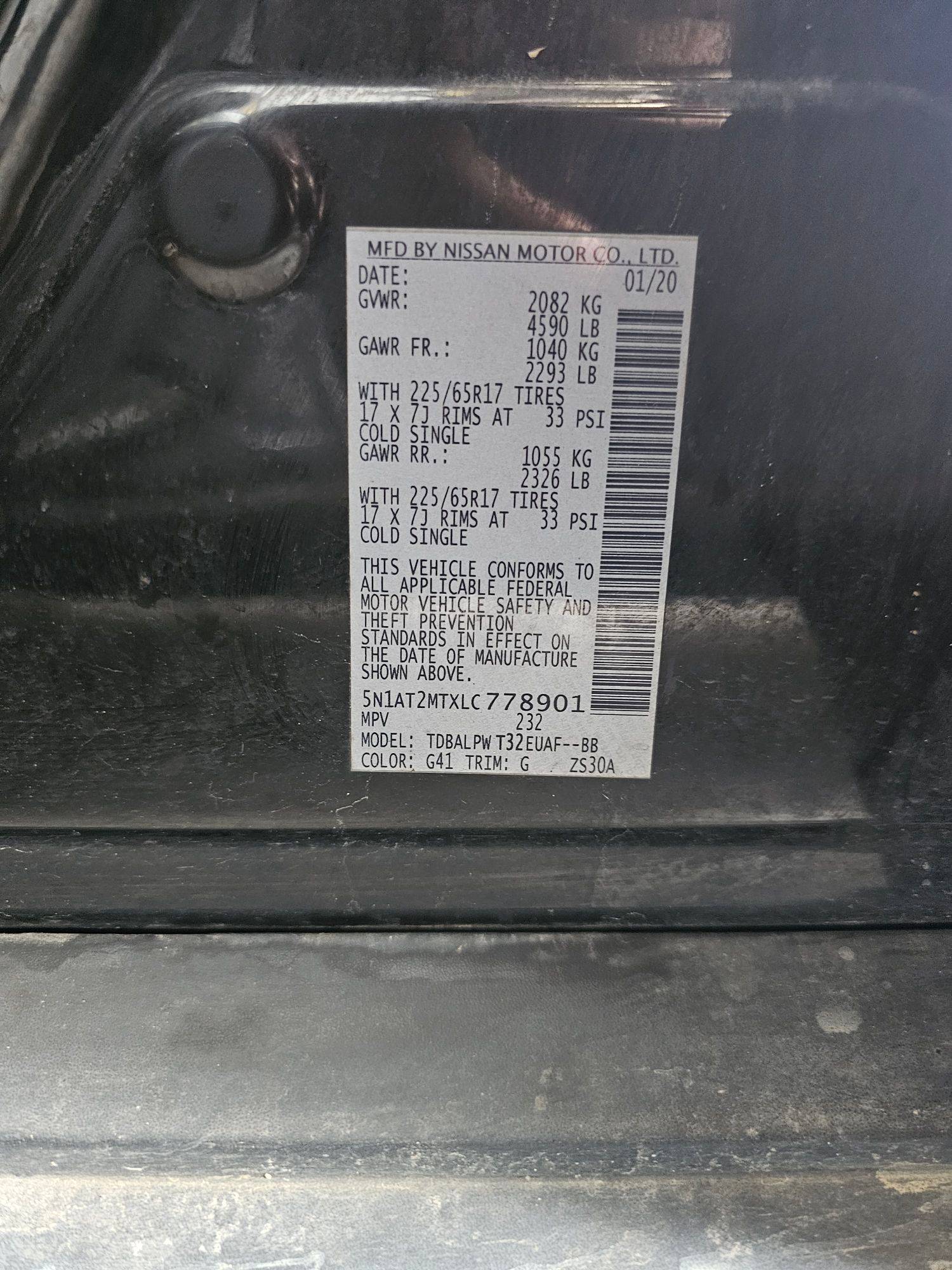 2020 NISSAN ROGUE — 121143 Miles — Lot XLC778901 — Souq - Marhaba Auctions Used Cars - Image 8