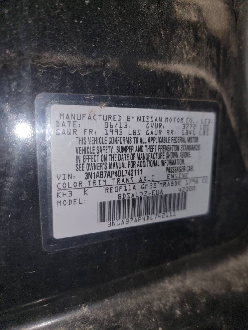 2013 NISSAN SENTRA — 223412 Miles — Lot 37462007 - Marhaba Auctions Used Cars - Image 16