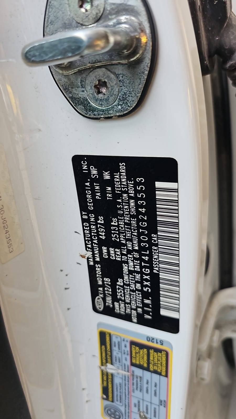 KIA OPTIMA 2018 - Marhaba Auction Used Cars - Image 5