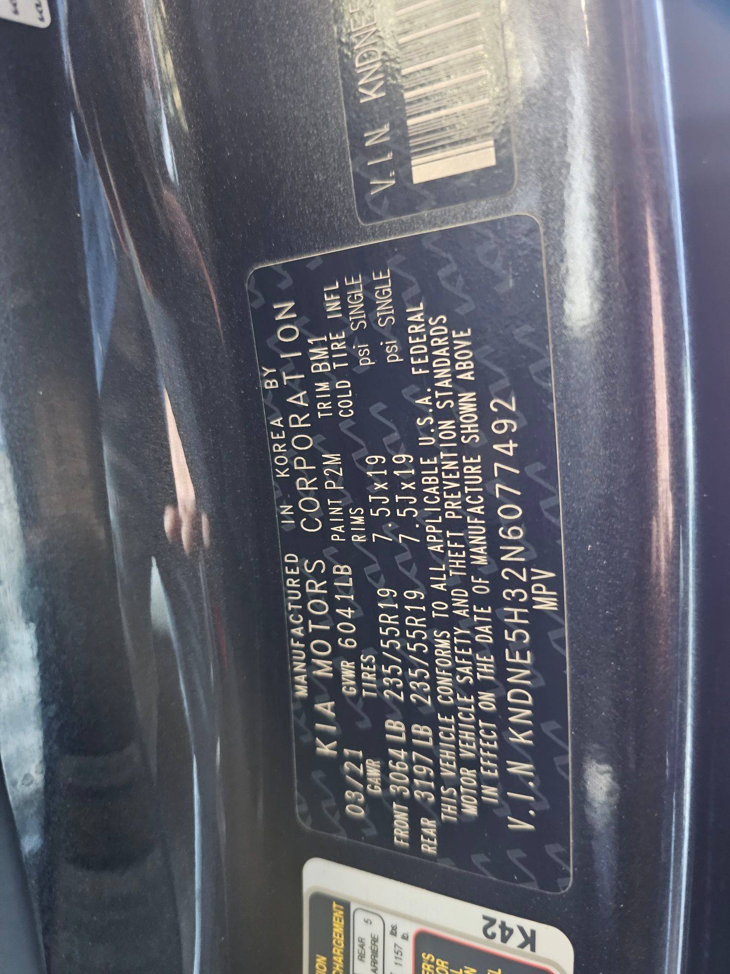 KIA CARNIVAL LX 2022 - Marhaba Auction Used Cars - Image 11