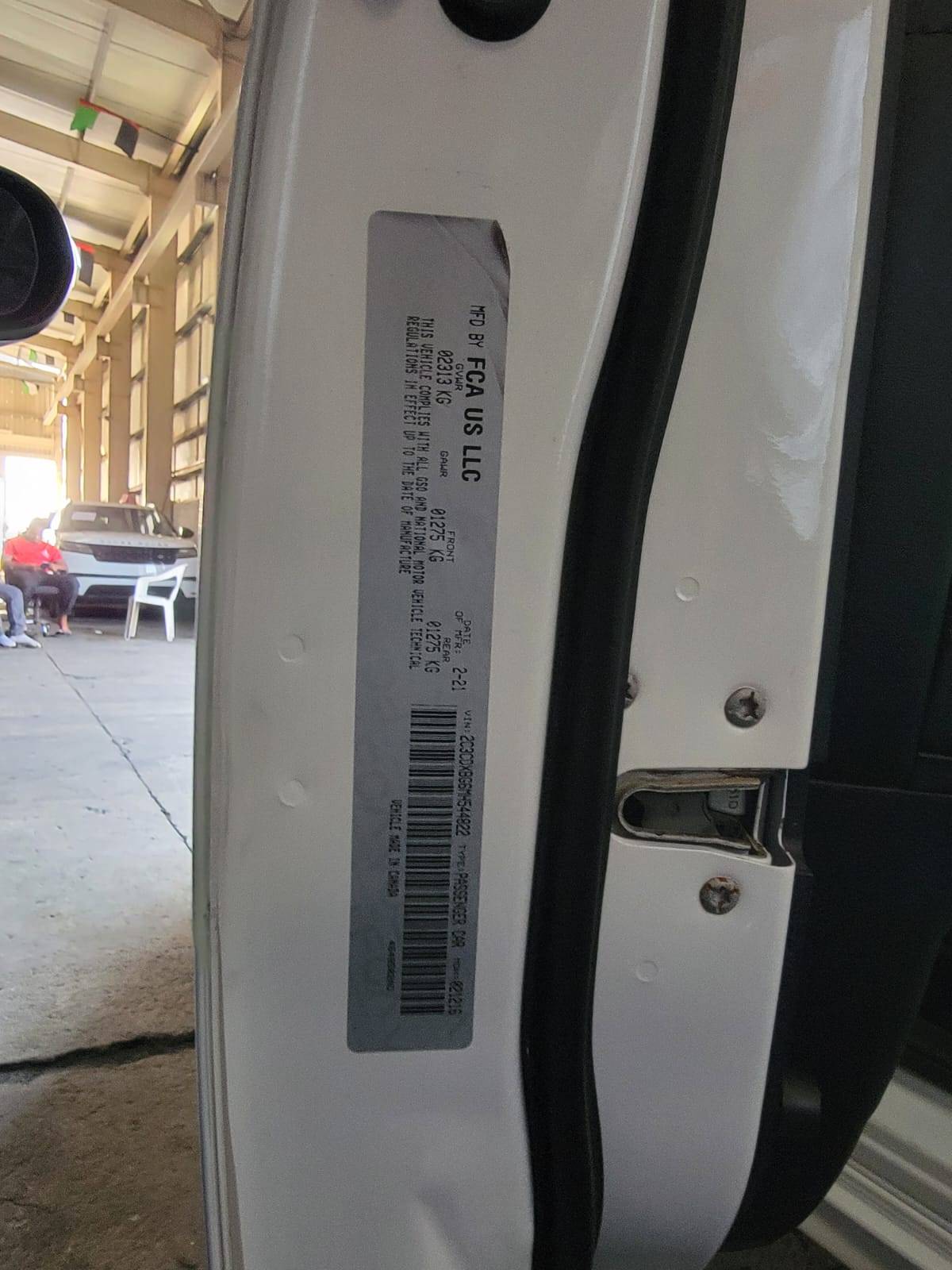 2021 DODGE CHARGER — 3380 KM — Lot MH544822 — Souq - Marhaba Auctions Used Cars - Image 8