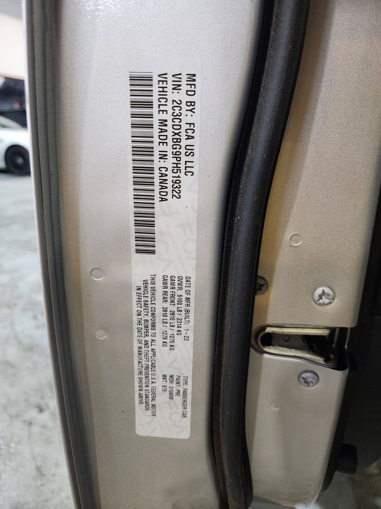 2023 DODGE CHARGER — 68018 Miles — Lot PH519322 — Al Quoz - Marhaba Auctions Used Cars - Image 10