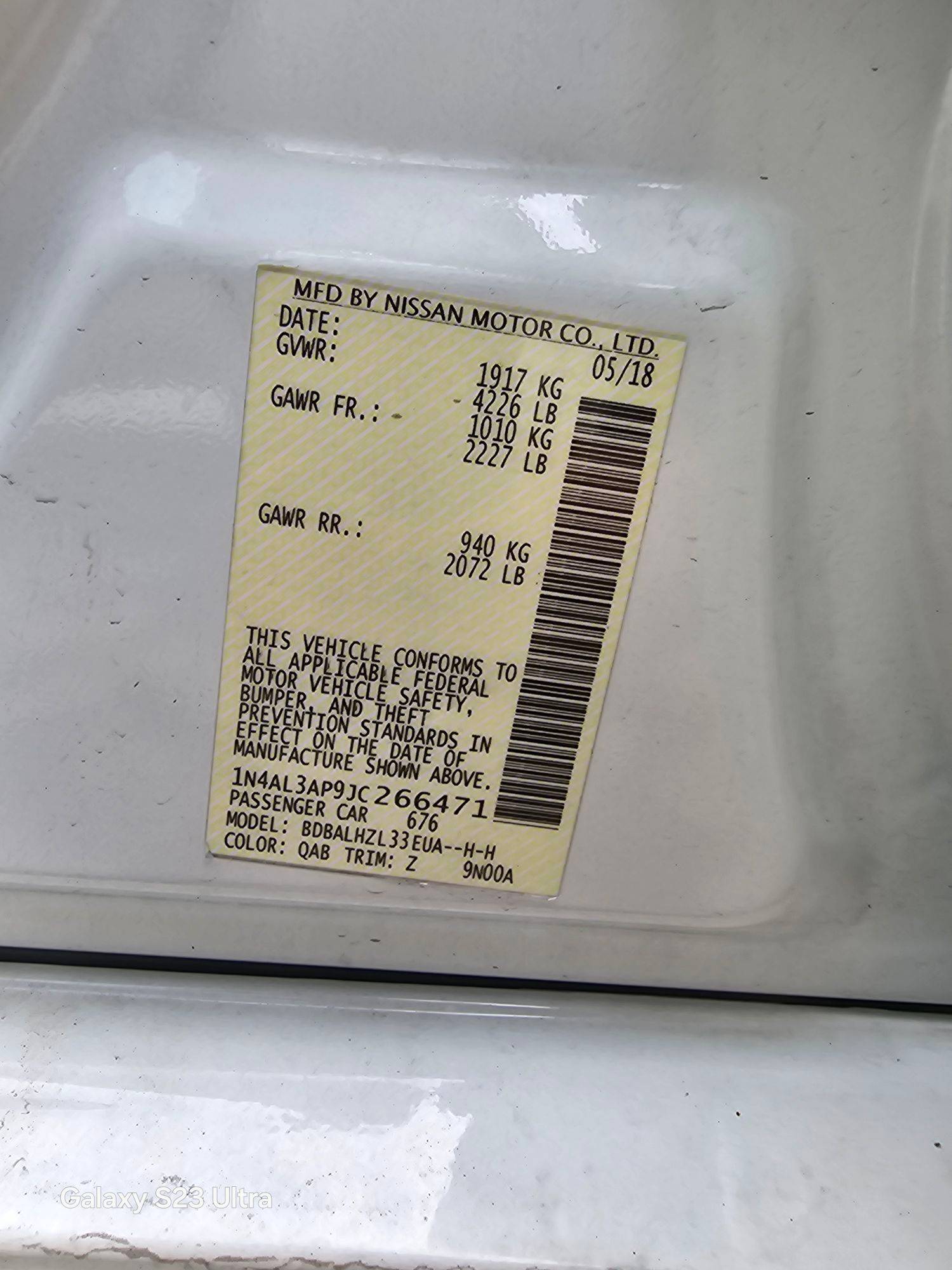 NISSAN ALTIMA 2018 - Marhaba Auction Used Cars - Image 9