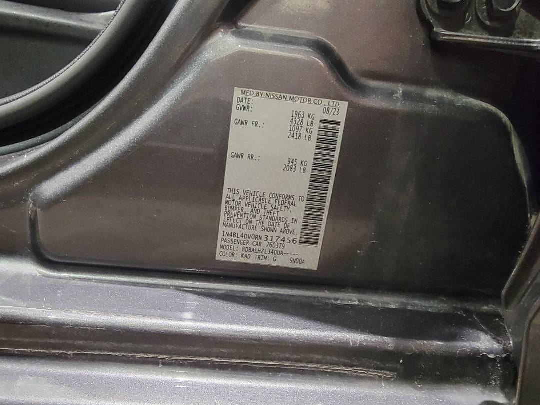 2024 NISSAN ALTIMA — 36955 Miles — Lot 0RN317456 — Main - Marhaba Auctions Used Cars - Image 9