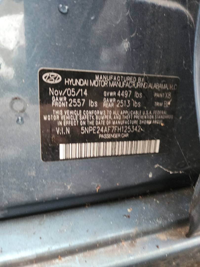 2015 HYUNDAI SONATA — 151860 Miles — Lot 38314792 - Marhaba Auctions Used Cars - Image 3