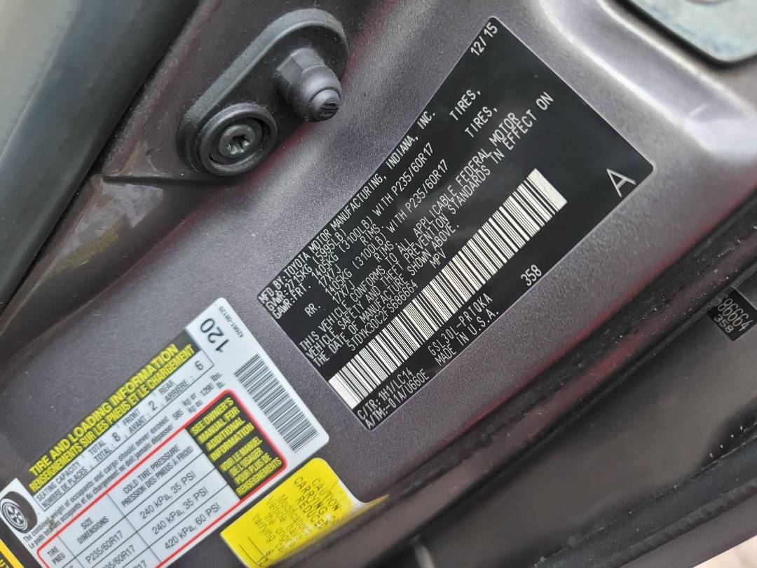 2015 TOYOTA SIENNA — 207787 Miles — Lot FS686664 — Main - Marhaba Auctions Used Cars - Image 8