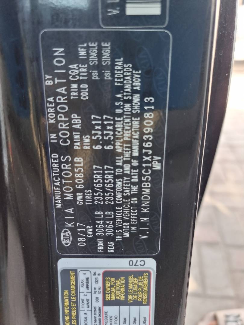 KIA SEDONA 2018 - Marhaba Auction Used Cars - Image 8