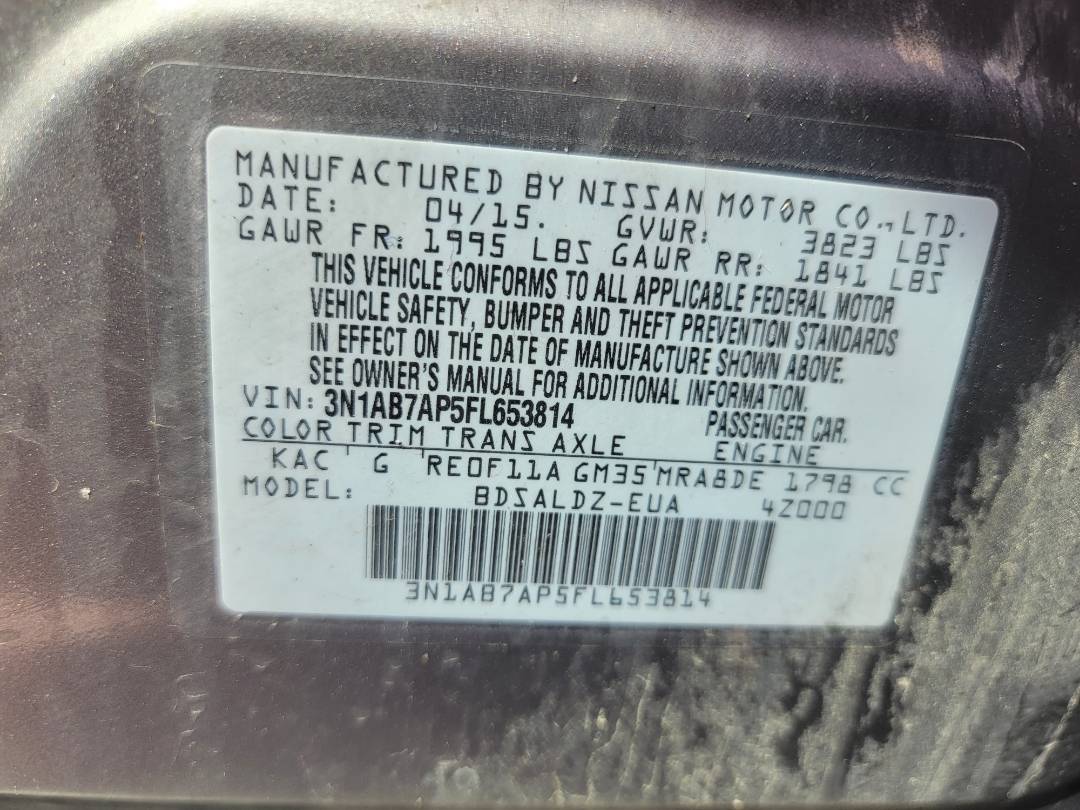 2015 NISSAN SENTRA — 129585 Miles — Lot 61559193 - Marhaba Auctions Used Cars - Image 8