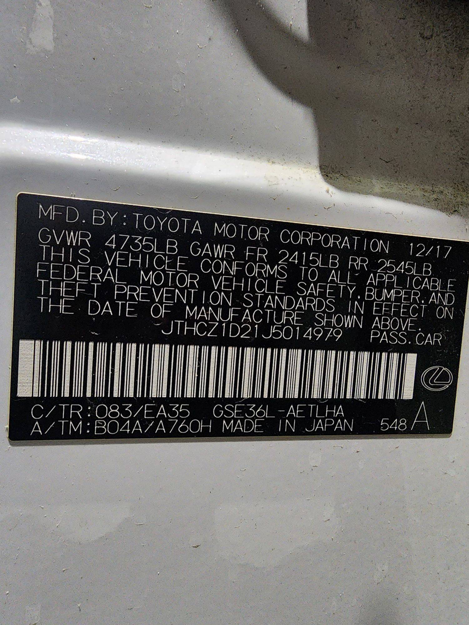 LEXUS IS 350 F SPORT 2018 - Marhaba Auction Used Cars - Image 12